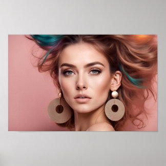 En kvinnas porträtt poster