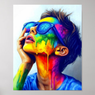 En kvinnas porträtt poster