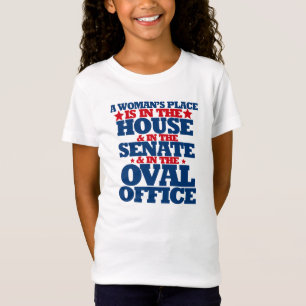 En kvinnas ställe är i huset och senaten t-shirt