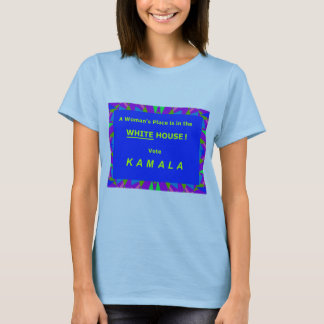 En kvinnas Ställe är i Vita huset T Shirt