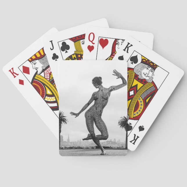 En kvinnas styrka casinokort (Baksidan)