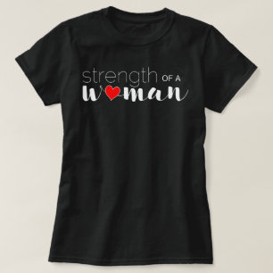 En kvinnas styrka t shirt