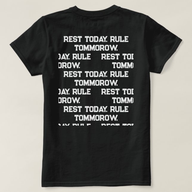 En kvinnlig T-Shirt (Design baksida)