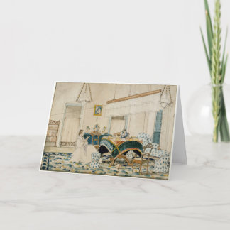 En kvinnomäsning - Tillfällen för tomt antecknings Anteckningskort