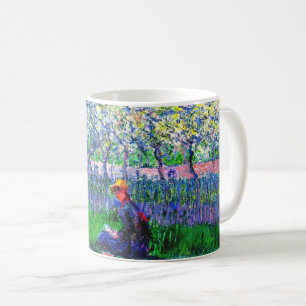 En kyrkogård i Vår av Monet. Kaffemugg