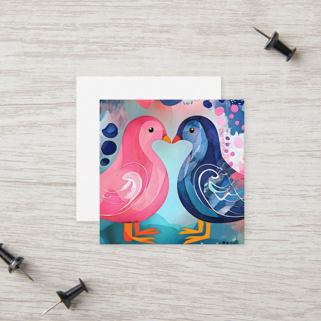 "En kyss i Feathers" Glad Alla hjärtans dag (Fram/Back In Situ)