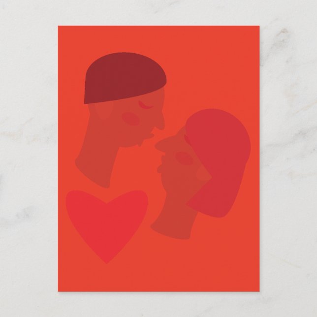 En kyss vykort (Framsida)