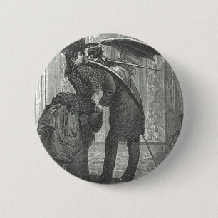 En kyssVictorian/en gotisk bevingad vampyr Knapp