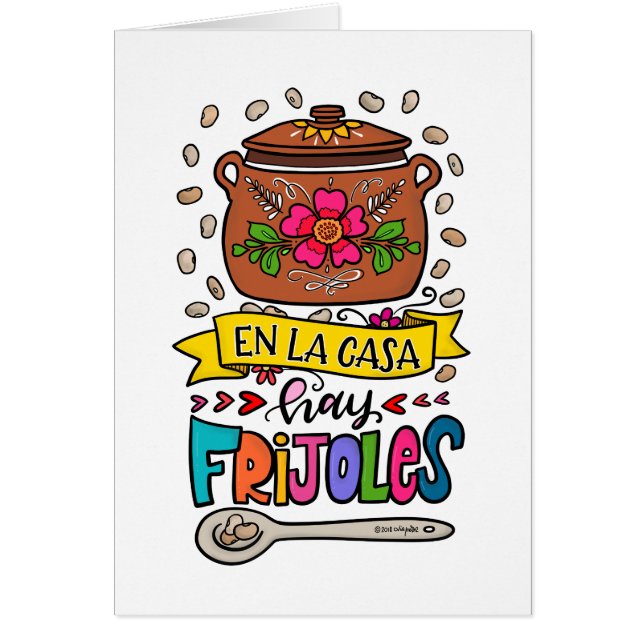 En la casa hay frijoles, Frases de Mamá Hälsningskort (Framsidan)