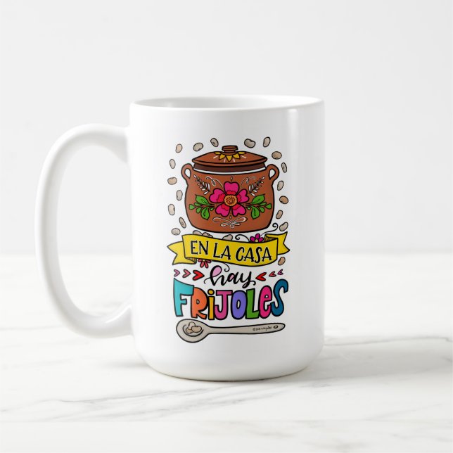 En La Casa Hay Frijoles, hand plockade Kaffemugg (Vänster)
