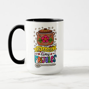 En La Casa Hay Frijoles, hand plockade Mugg