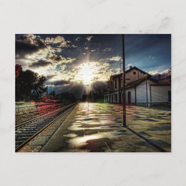 En la estación vykort (Framsida)