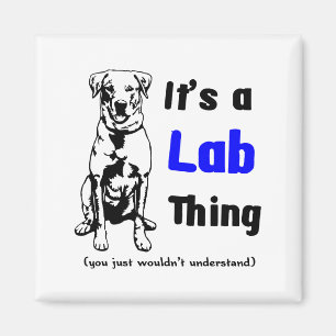 En Labrador sak Magnet