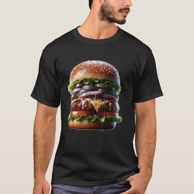 En läcker hamburgare t shirt (Framsida)
