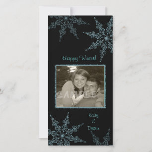 EN LACY BLUE SNOWDAY JULKORT