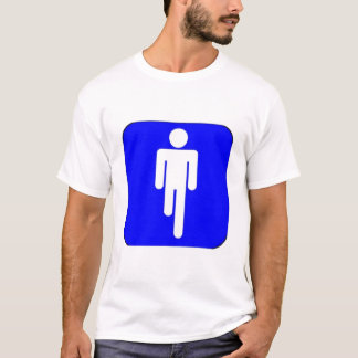 en lagd benen på ryggen man t-shirt