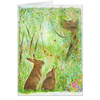 En läggdagsberättelse hälsningskort