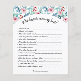 En lakan av papper med matchen för en babydusch.