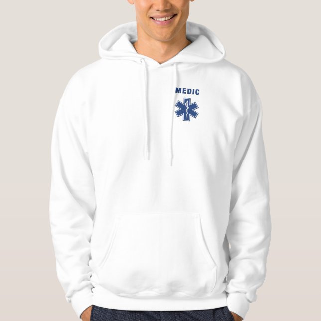 En läkarestjärna av liv hoodie (Framsida)