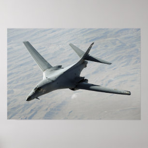 En Lancer för US-flygvapen B-1B på en stridpatrull Poster