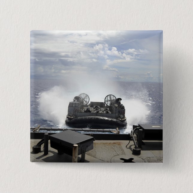 En landningsbåt i luft knapp (Framsida)