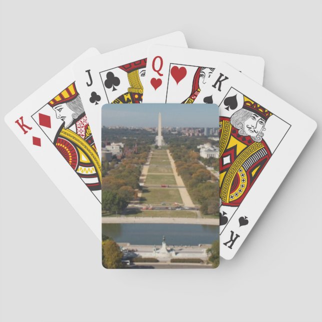 En landskap beskådar av Washington DC Casinokort (Baksidan)
