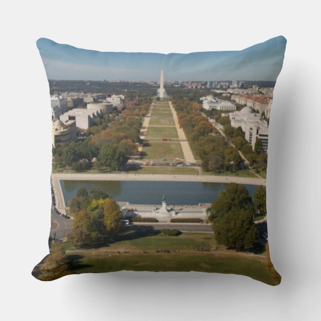 En landskap beskådar av Washington DC Kudde (Framsida)