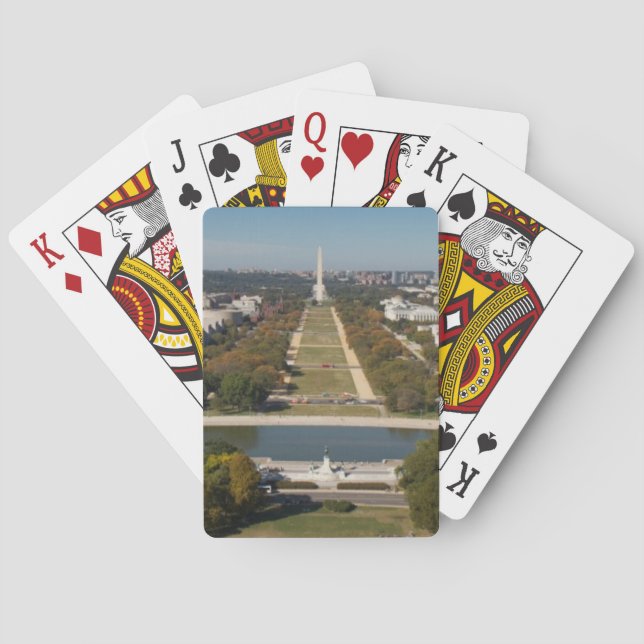 En landskap beskådar av Washington DC Spel Kort (Baksidan)