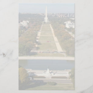 En landskapsvy för Washington DC Brevpapper