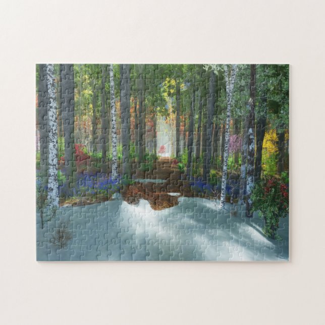 En lång dags promenadpussel pussel (Horisontell)