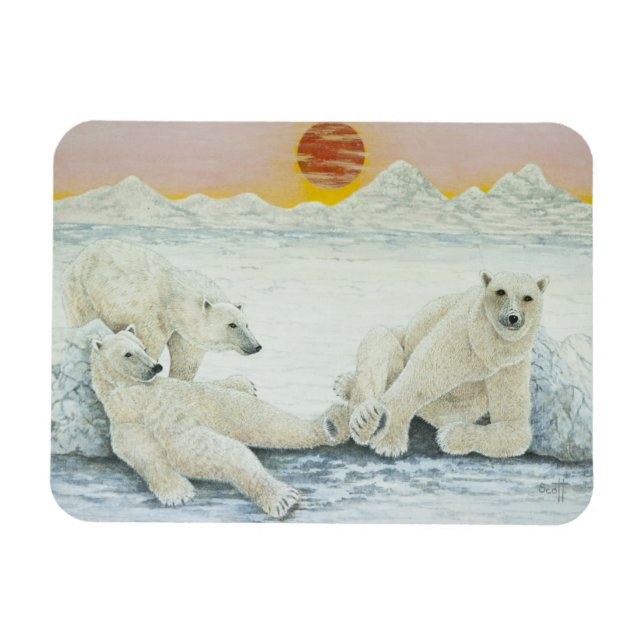 En lång natt magnet (Horisontell)