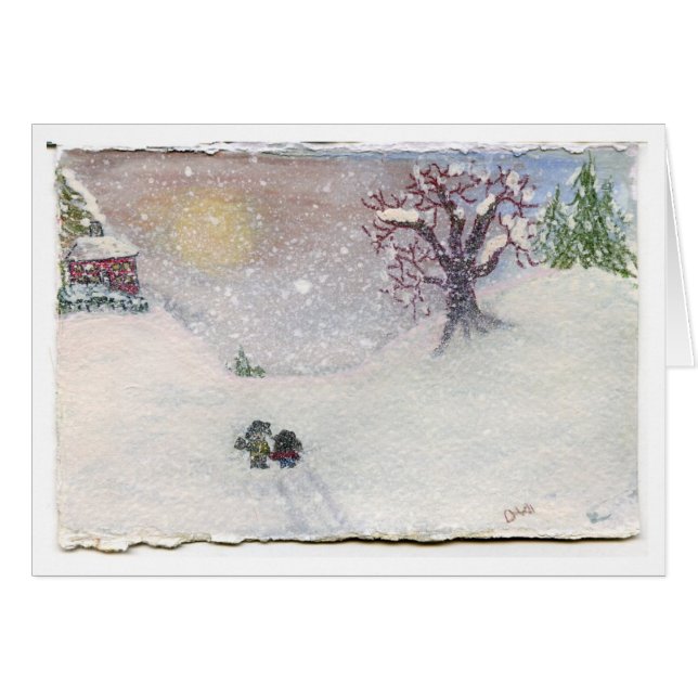 "En lång väg att gå!" Hälsningskort (Framsidan Horizontal)