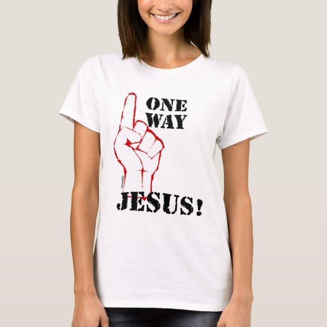 En långt Jesus kristen gåvadesign Tee Shirt (Framsida)