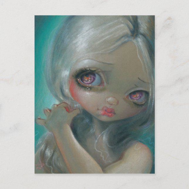 "En längtansfull stund" Postkort Vykort (Framsida)