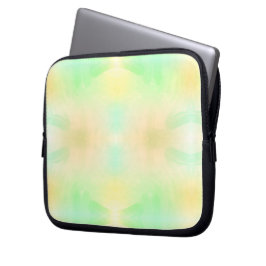 En laptopsleeve med en pastell vattenfärgdesign  laptop fodral