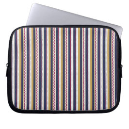 En laptopsleeve med färgglada vertikala ränder laptop fodral