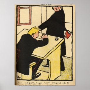 En lärare ger reprimand hans elev från brott poster