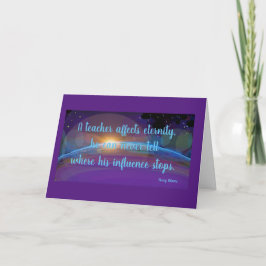 En lärare påverkar söderskap kort