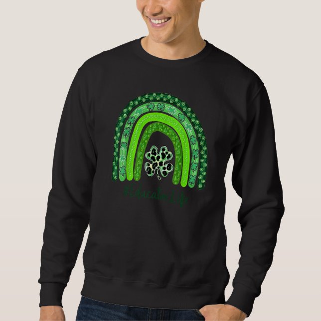 En lärarutbildning för St patrick's day Lärare för Lång Ärmad Tröja (Framsida)