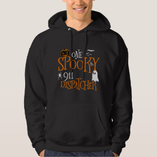 En läskig 911-dispatchist Halloween-kostym Rolig k Hoodie