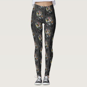 En läskig Halloween natt hos tandläkaren Leggings