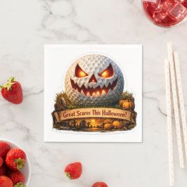 en läskig halloween servett