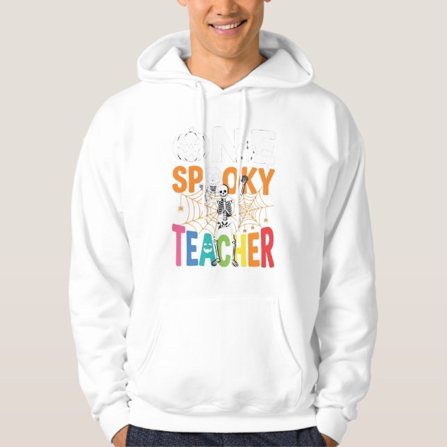 En läskig lärare Halloween-design_1 Hoodie (Framsida)