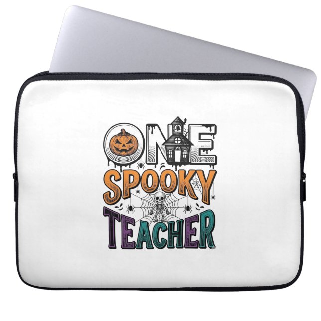 En läskig lärare Halloween Vector Design_1 Laptop Fodral (Framsidan)