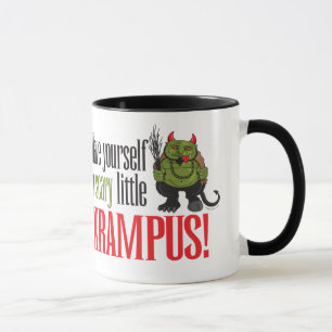 En läskiga lite Krampus Mugg
