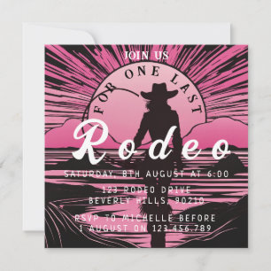 En Last Rodeo Bachelorette Inbjudningar