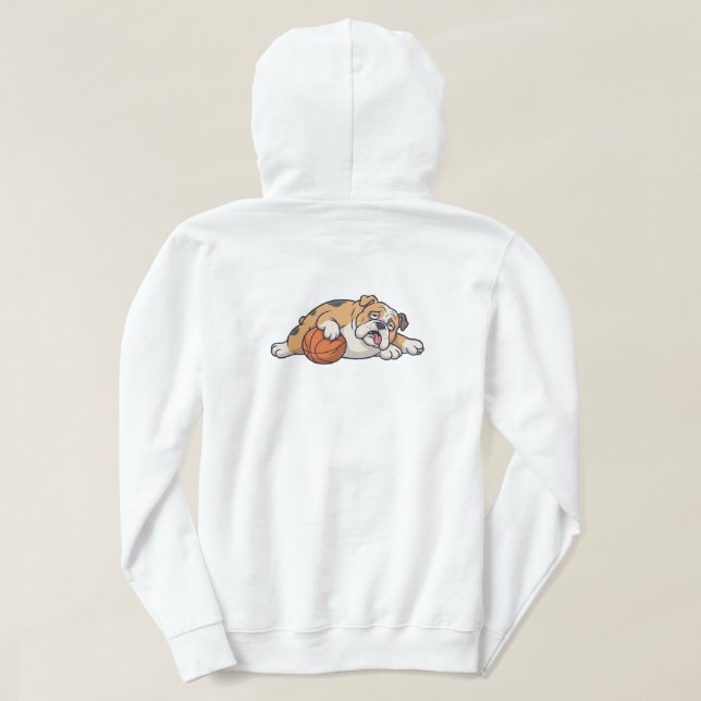 En lat hund hoodie (Design baksida)