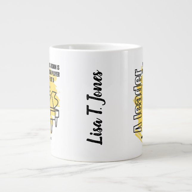 En ledare utan en vision jumbo mugg (Framsidan)