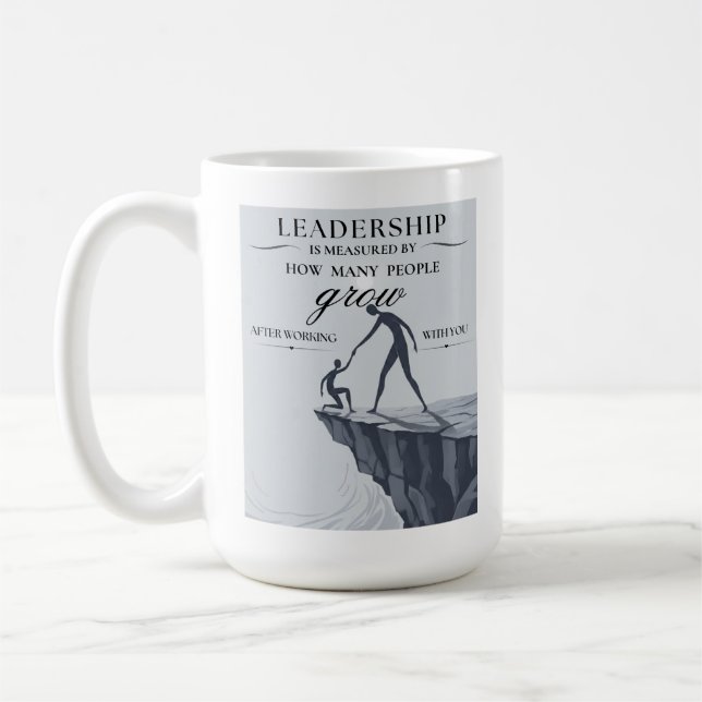 En Ledares Måttstock Kaffemugg (Vänster)
