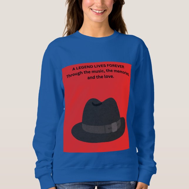 EN LEGEND LEVER FÖR EVIGT T SHIRT (Framsida)